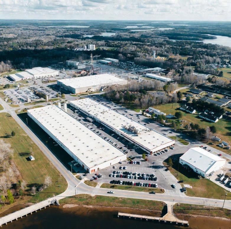 Fiberglass column manufacturing plant in Dothan, Alabama