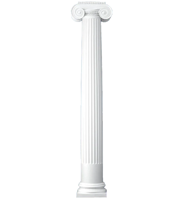 Fluted Round Tapered Fiberglass Columns | Classical Porch Columns ...
