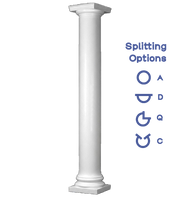 Plain Round Non-Tapered Column Attic Base