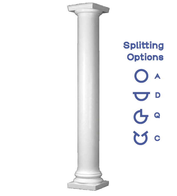 Plain Round Non-Tapered Column Attic Base